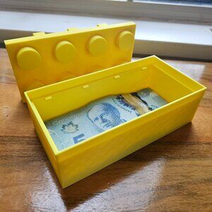 Yellow BrickSafe - Lego inspired 3D Printed Safe